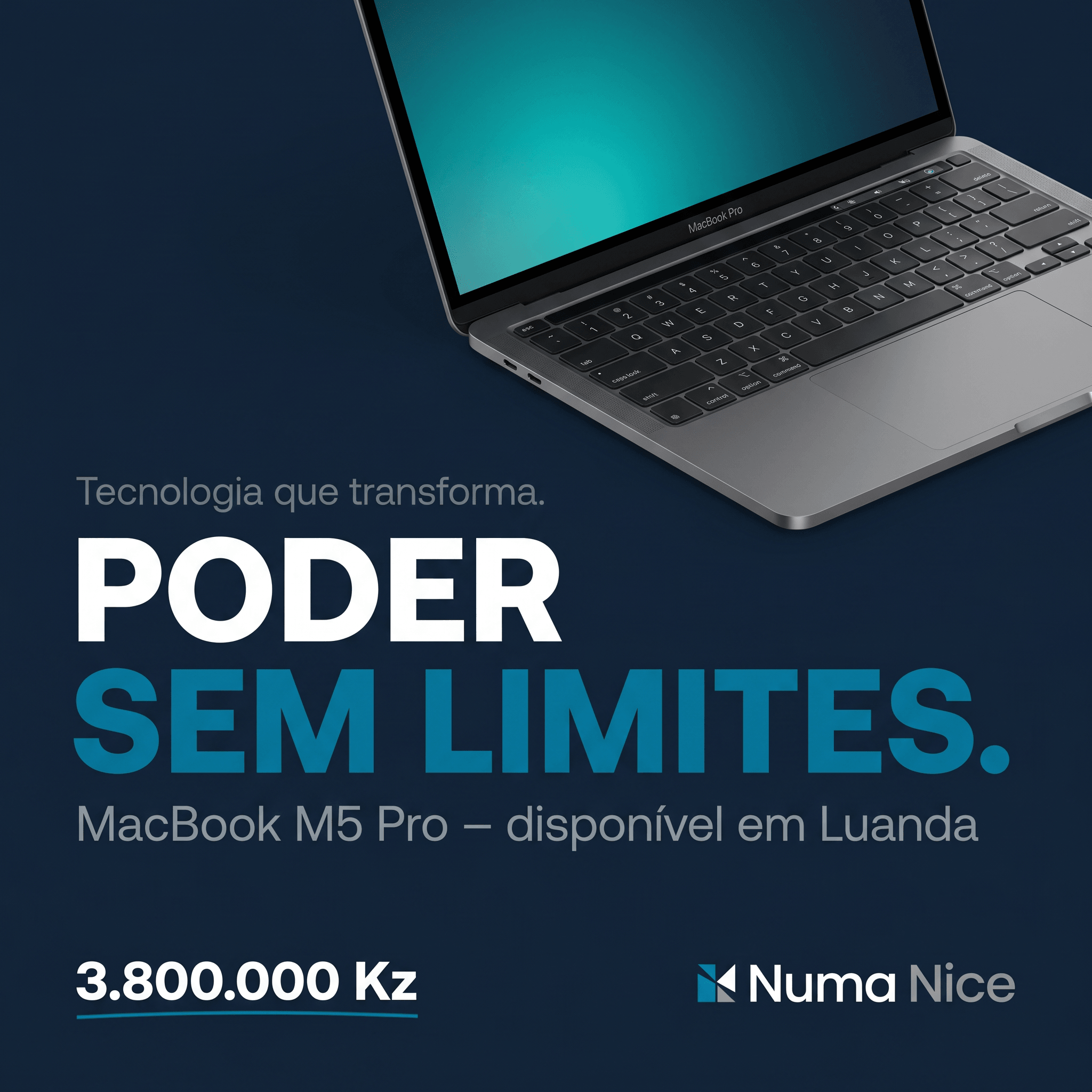 MacBook M5 Pro em destaque